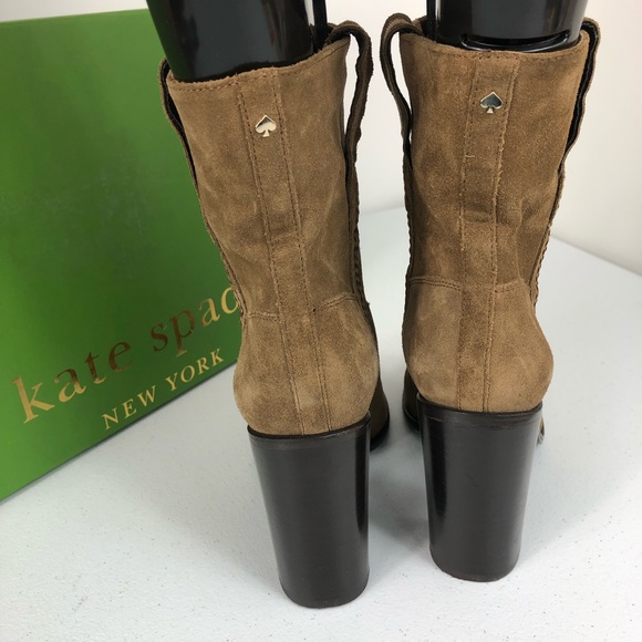 Kate Spade tan suede ankle boots size 10 1/2 - Picture 7 of 8
